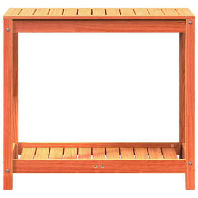 Table de plantation en bois massif avec tablette Vidaxl
