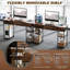 Metal Base Computer Desk