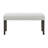 Wyncote Wood Upholstered Dining Bench, Stone Gray