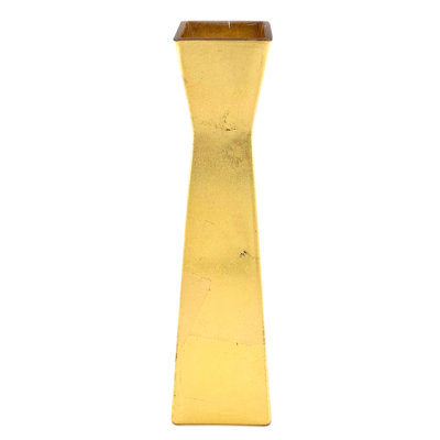 Vase en verre 12 po Gilt