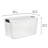 Sterilite Clear Plastic Stackable Storage Bin with White Latch Lid-115280927