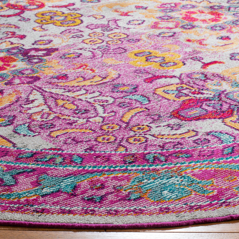 Sanroman Performance Oriental Rug, Round 7'