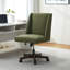 Chaise de bureau pivotante en chenille Mellins-2050812932