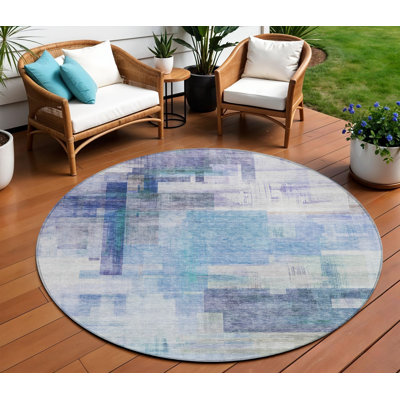 Tapis d'intérieur rond 8 po