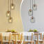 3-Light Black Oval Kitchen Island Pendant