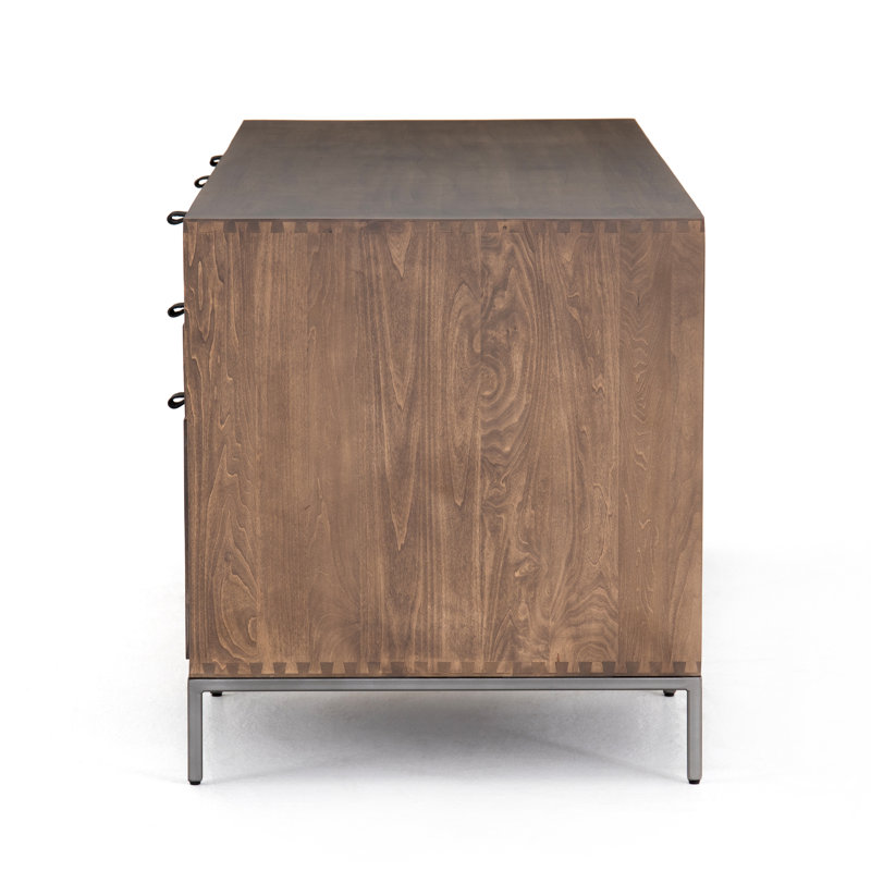 Trey Solid Wood Executive Desk, Auburn Poplar