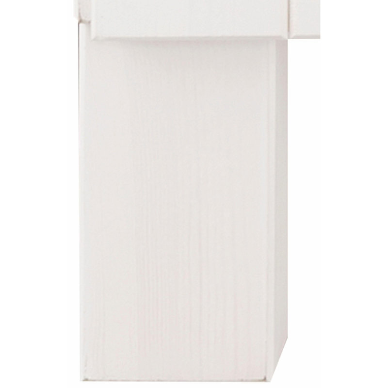 Edgarton 100cm Single Bathroom Vanity Base Only, White/Honey
