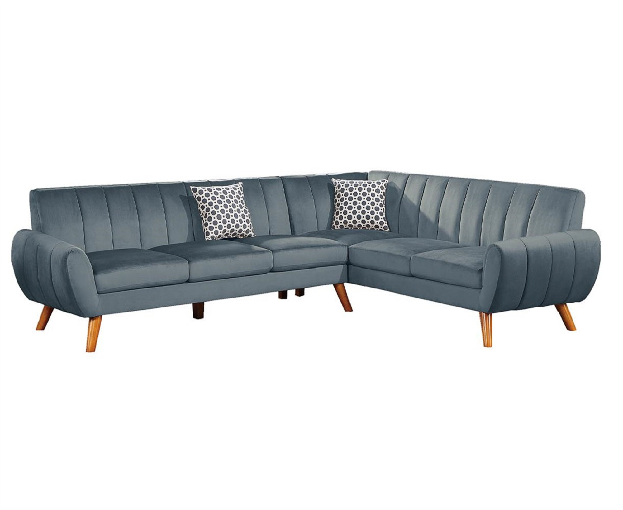 Latitude Run® Contemporary 2Pcs Sectional Set Living Room Furniture