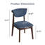 Ensemble de chaises de salle à manger rembourrées de 33 po de hauteur (ensemble de 2)-131348644