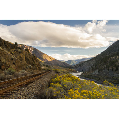 Train Tracks In North America by Michalrenee - Wrapped Canvas Print