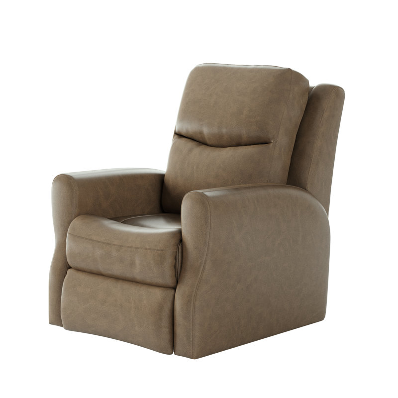 Fame Leather Recliner, Maximus Sand, Manual/Wall Recliner