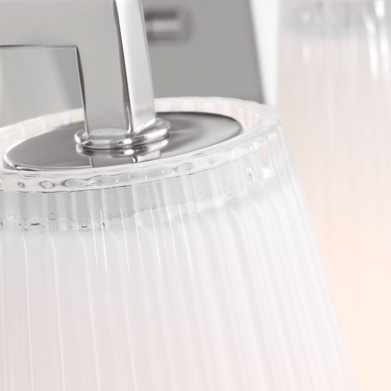 Upson Medium Vanity from Generation Lighting , 7.75" H x 12" W x 6.25" D, 2 Lights, Chrome