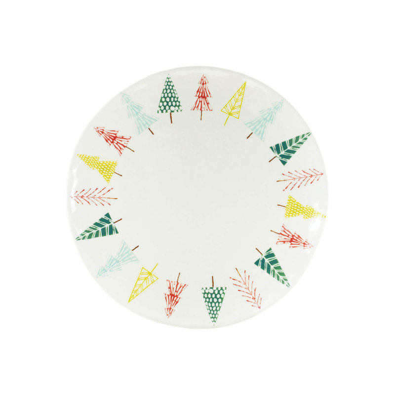 Plateau à motif de pin en céramique