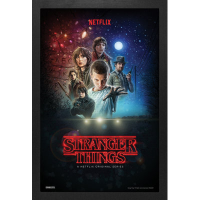 «Stranger Things» - reproduction encadrée en gel 11 po x 17 po