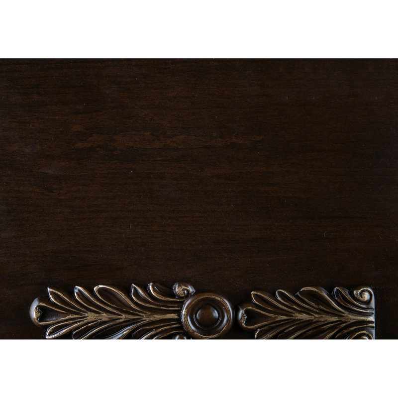 Table basse luxueuse à plateau en marbre avec finition cerisier et détails or décoratifs de style cocktail pour la maison