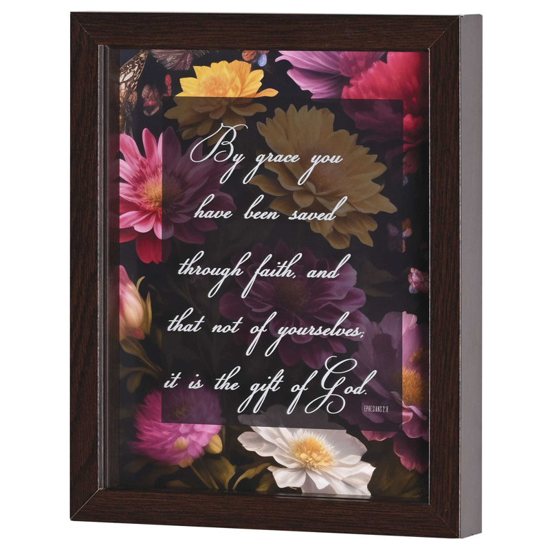 Art mural encadré par Grace Eph. 2: 8