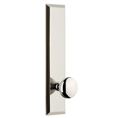Grandeur Fifth Avenue Tall Plate Privacy with Fifth Avenue Door Knob