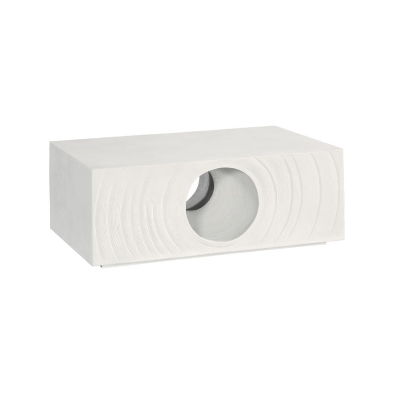 Void Coffee Table, White Stone