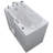 Prairie 45.75'' x 26'' Air Fiberglass Bathtub with Faucet-17694264-17694267