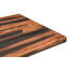 Table de salle à manger 75 "à base de piédestal en bois massif brun