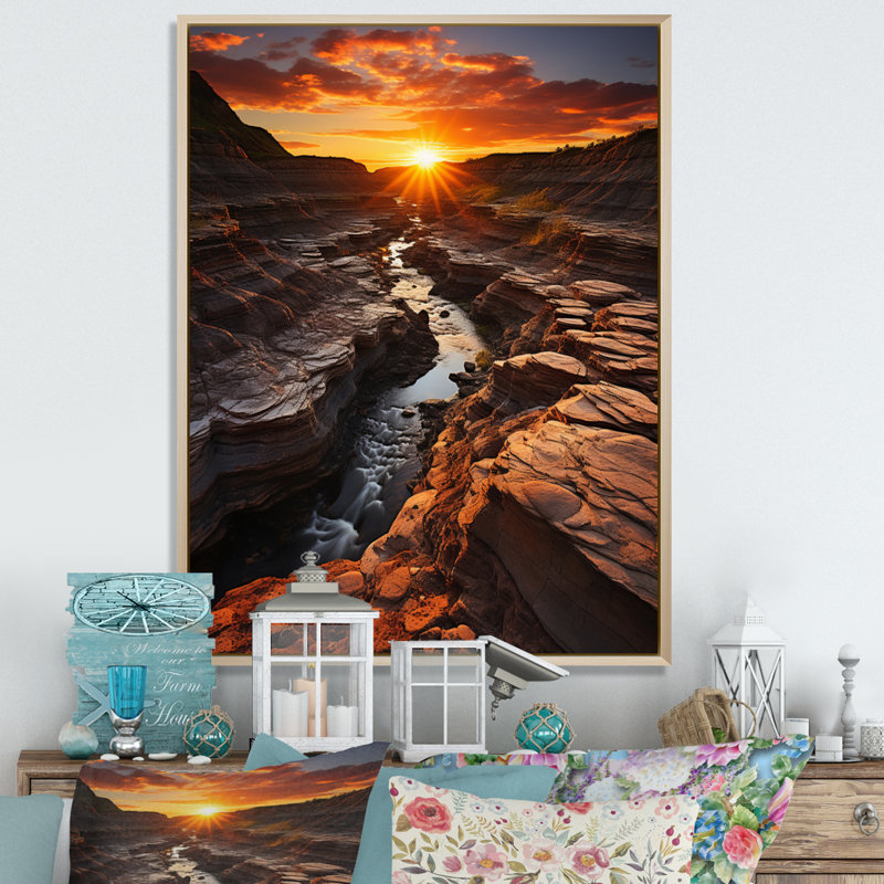 Avamay Canada Alberta Badlands I - impression, H 20 po x l 12 po x P 1 po, Cadre naturel flottant