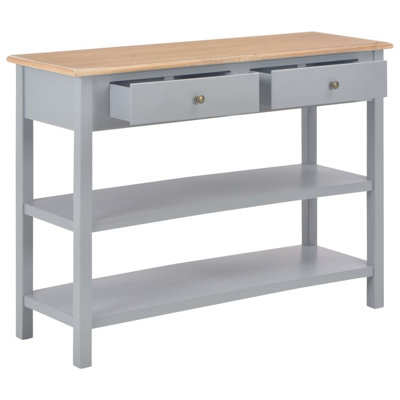 Table de bout en MDF gris