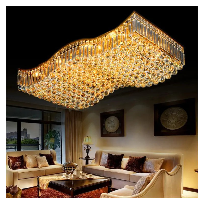 Delucia Crystal Chandelier, 21cm H x 70cm W x 30cm D