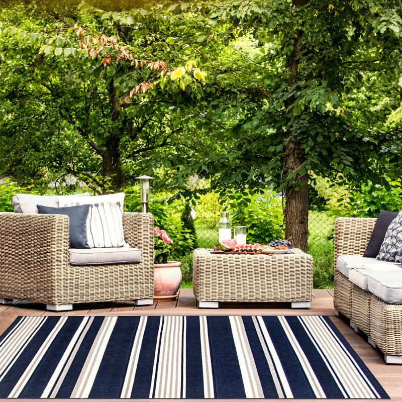 Arthur Striped Indoor Rug, Rectangle 6'7" x 9'6"