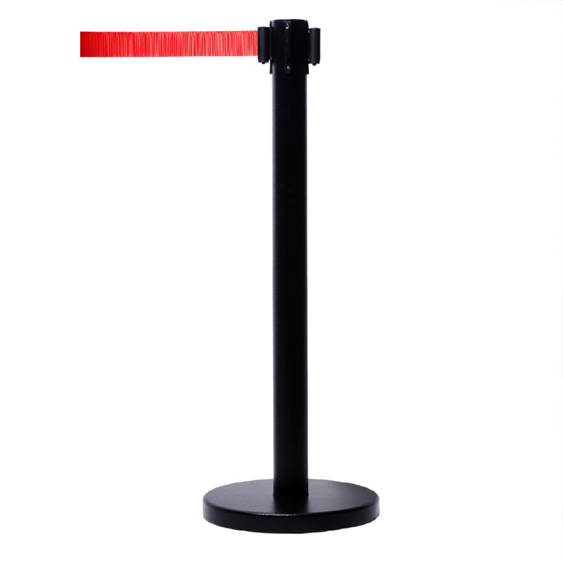 Barrière de sécurité de 36 po pour ceinture de sécurité rétractable (6 poteaux avec ceinture rouge de 78 po + récepteur SF + W)