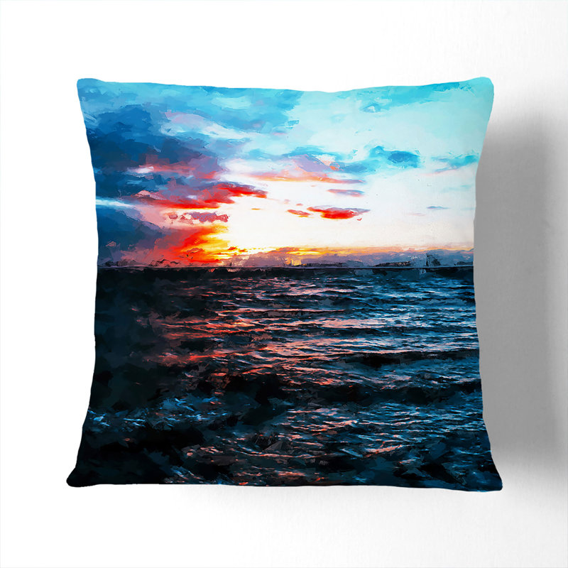 Square Throw Cushion, 55cm H x 55cm W x 20cm D