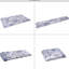 Tapis 6 x 9 bleu, antidérapant, lavable, antidérapant, pour la cuisine de la chambre, antidérapant, à poils courts, idéal pour le bureau