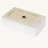 24"X16" White Ceramic Rectangular Vessel Bathroom Sink