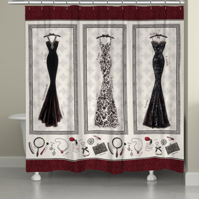 Josephus Couture Merlot Shower Curtain