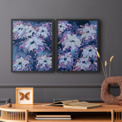 «Hidden Blooms I», reproduction encadrée de qualité supérieure - prête à être accrochée - aucun clou requis - aucun clou requis