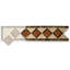 4.4 in. x 12.9 in. Polished Marble Tile