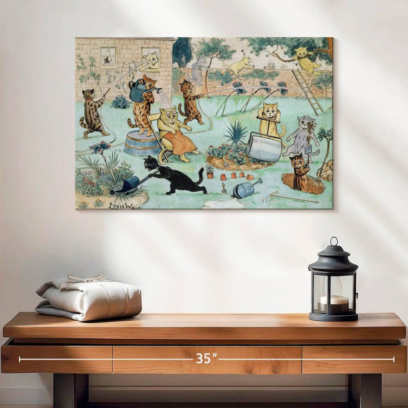 The Gardeners - Chats, H 16 po x l 24 po