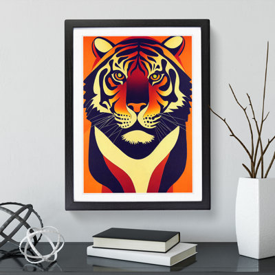 Tiger No.2 Abstract - Framed Print