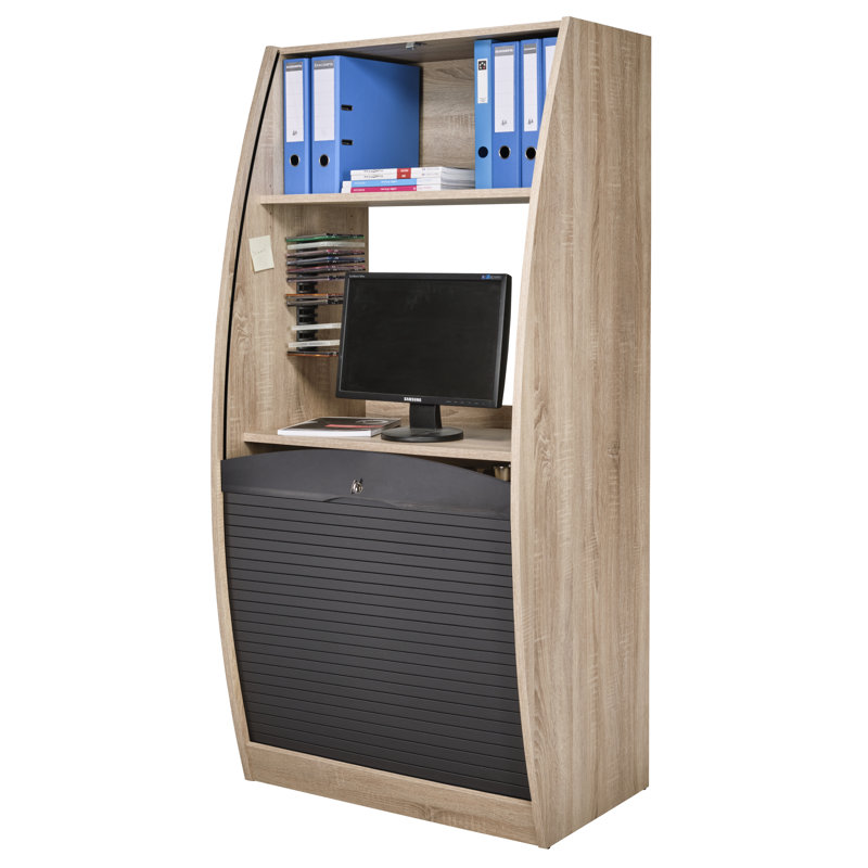 Holms 1 -Door 2 -Shelf, Oak/Black
