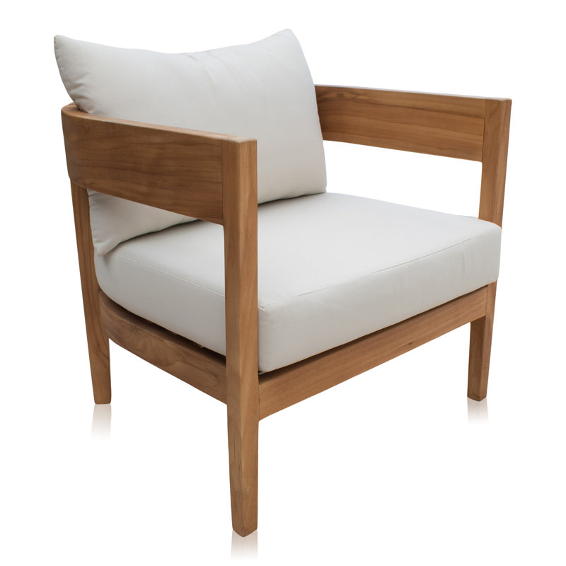 Teak Outdoor Lounge Chair, Standard