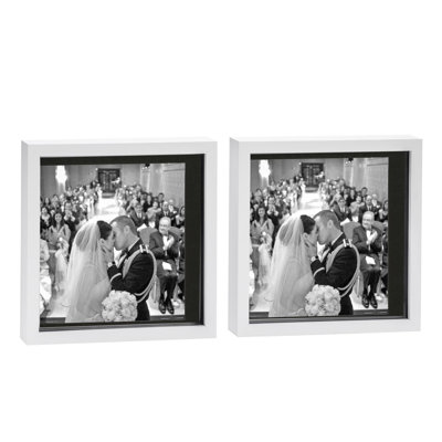 Bevelled Shadow Box Picture Frame with Mat