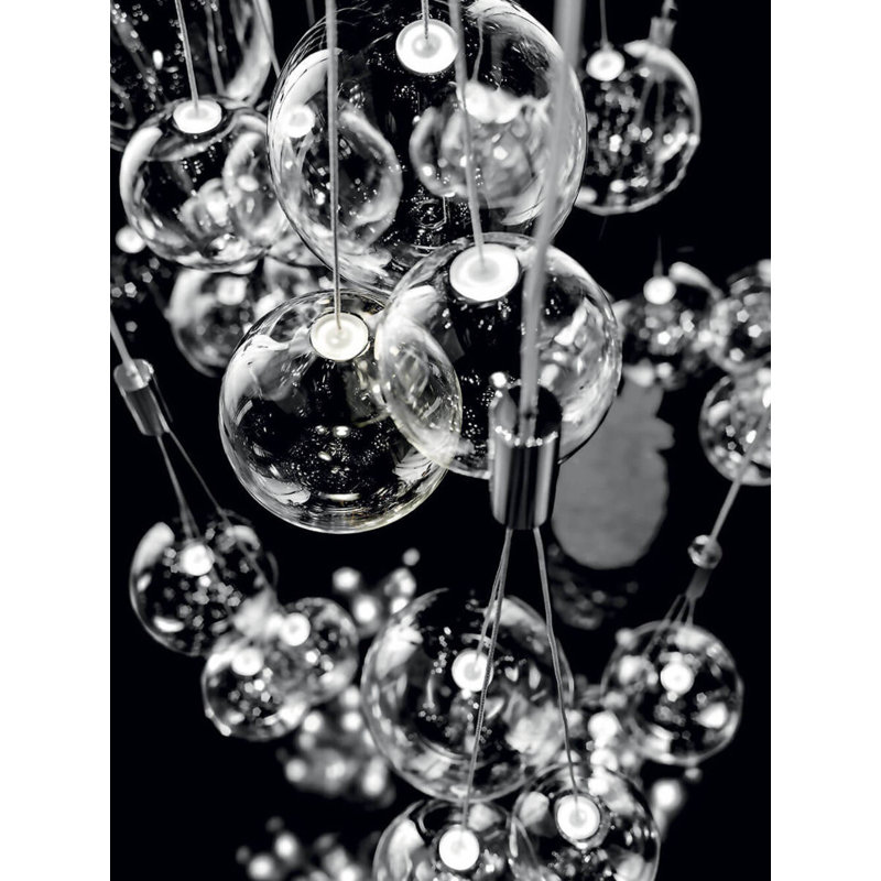 Lodes Random Suspension Lamp Low-V, Clear