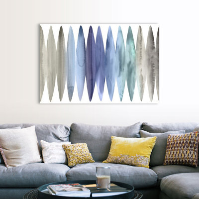 Reproduction d’art sur toile, "Watercolor Surfplanches 2 soft" par David Moore