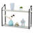 2 Tier Wall Mount Shelf Rustic Wood Storage Rack-460399039