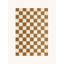 Hand Tufted Wool Checkered Area Rug in Terra/White-397135398