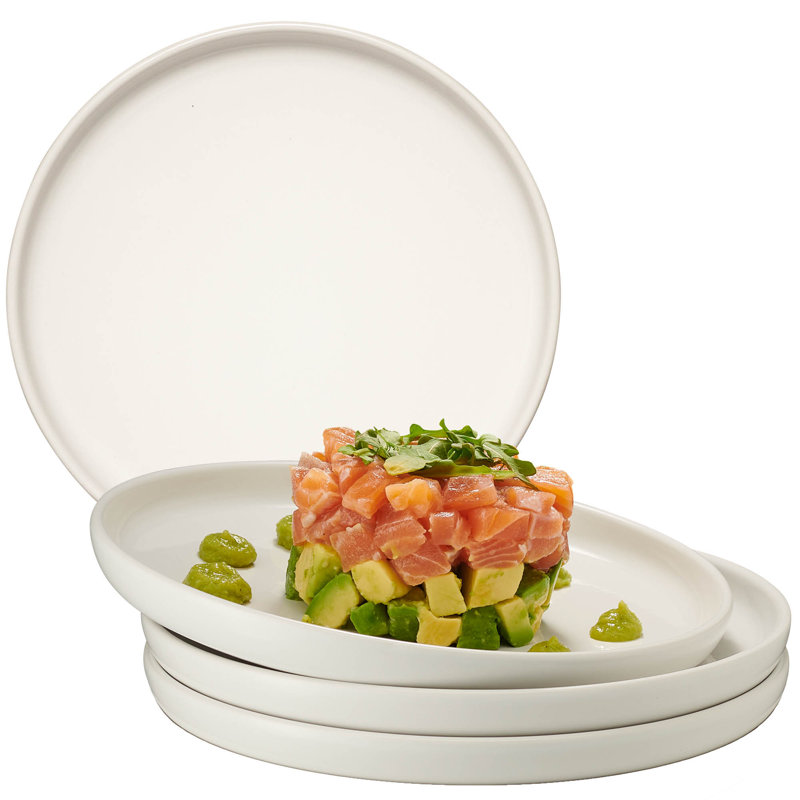 Ensemble de 4 assiettes 17 cm Latitude Run® Uno Bianco, White