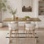 Table de bar rectangulaire en bois, hauteur 150 cm (59 pouces), avec repose-pieds-652612154