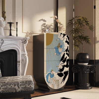 Commode d'appoint 4 tiroirs Modern