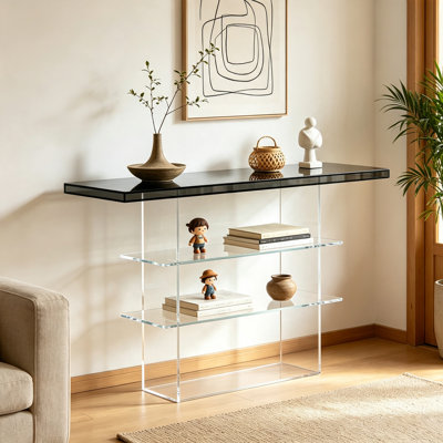 Multifunctional acrylic console table