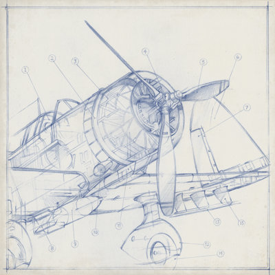 Esquisse mécanique d'avion I