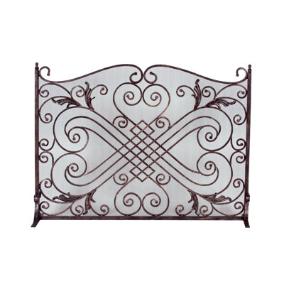 Siefert 1 Panel Steel Fireplace Screen